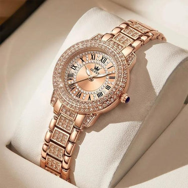 Gold Stainless Steel Waterproof Watch